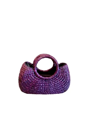 Purple Color Straw Basket Bag,Straw Bag,Straw Basket Bag,Market Basket Bags,Summer Straw Bag,Straw Basket Tote,Straw Basket Purse,Straw Tote Beach Bag