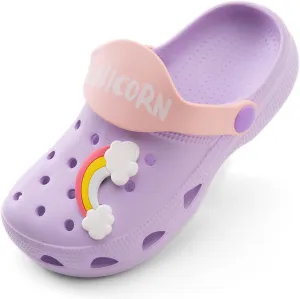 Qtdstz Girls Clog Toddler Shoes Kids Slip on Summer Beach Water Sandals
