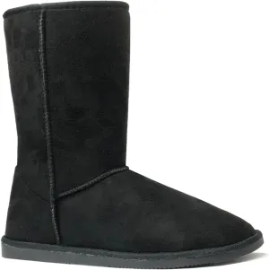 REDVOLUTION Women's Suede Faux Fur Mid-Calf Classic Winter Boots Rubber Sole
