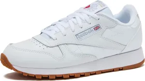 Reebok Classic Leather Girls & Boys Shoes, Toddler, Little Big Kid Sneakers, White/Gum, 13.5 US Unisex