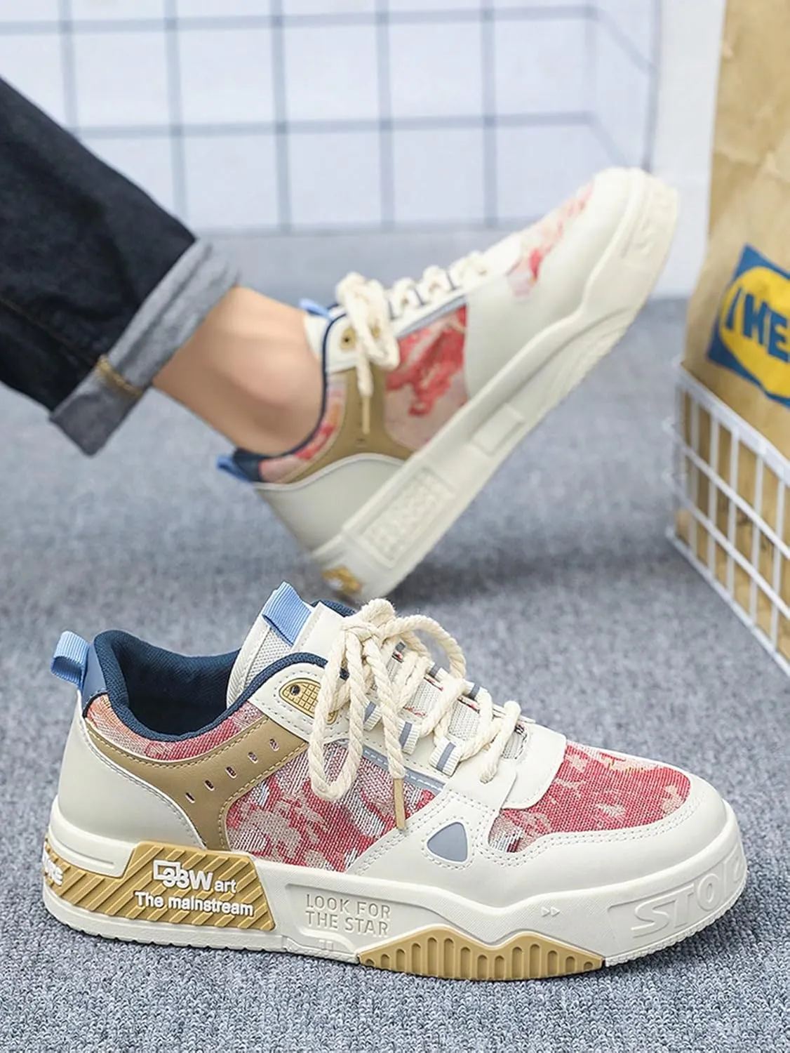 Retro Y2K Chunky Platform PU Leather Sneakers Women Cute Streetwear Shoes Breathable Casual Footwear Trendy Thick Sole Daily Outfit Essential