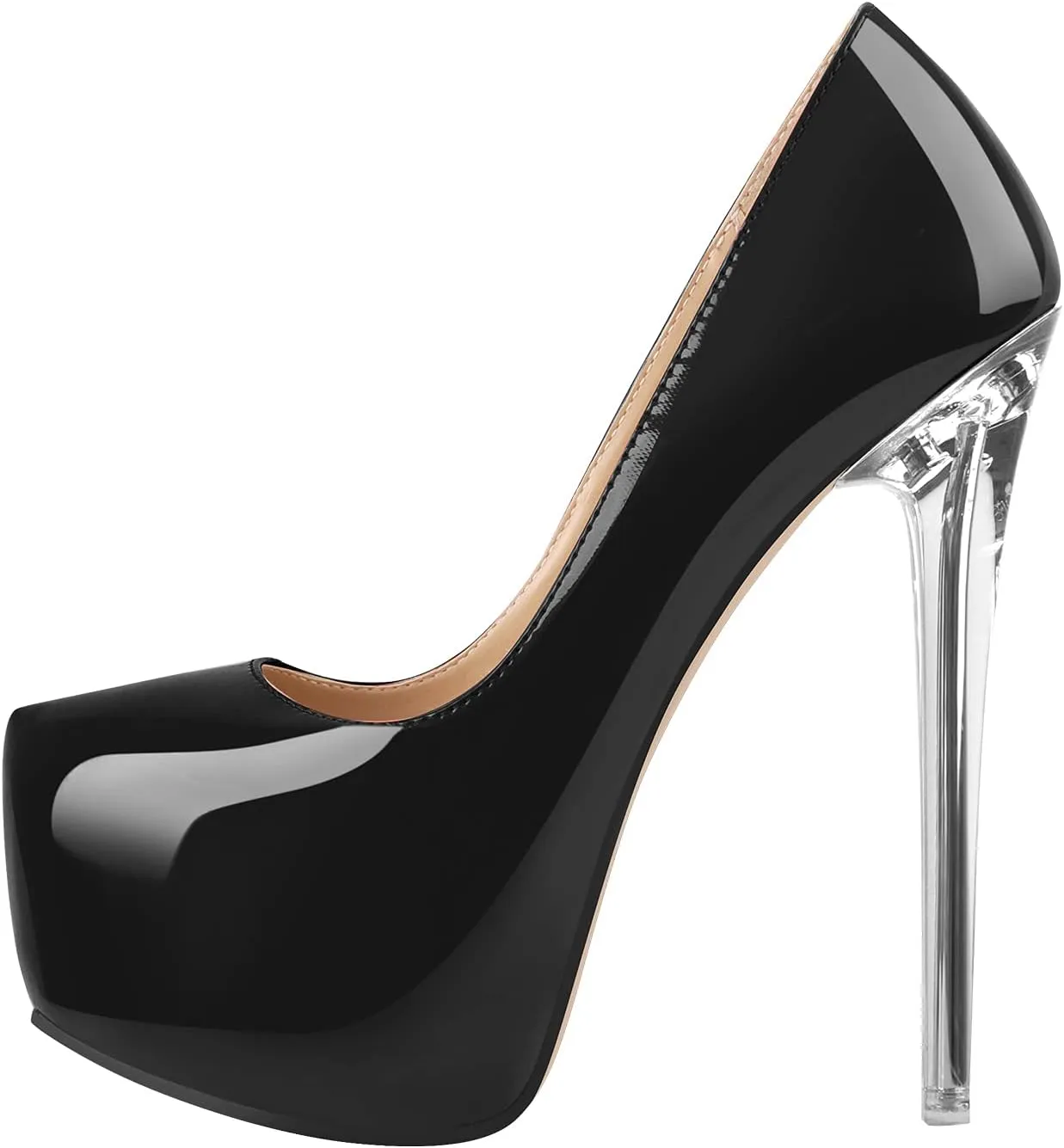 richealnini Sexy Platform Heel Pumps for Women Slip On Stiletto High Heels