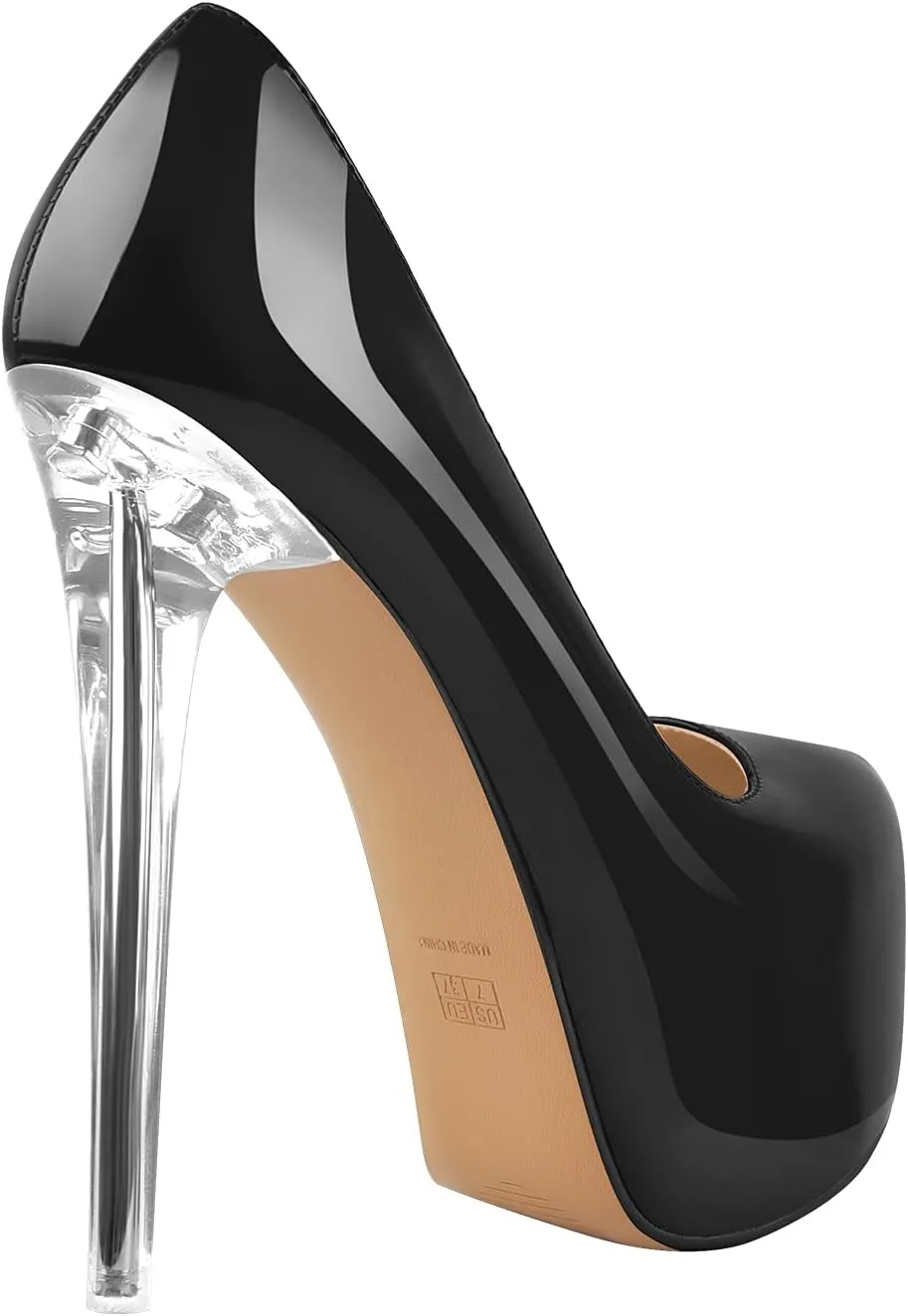 richealnini Sexy Platform Heel Pumps for Women Slip On Stiletto High Heels