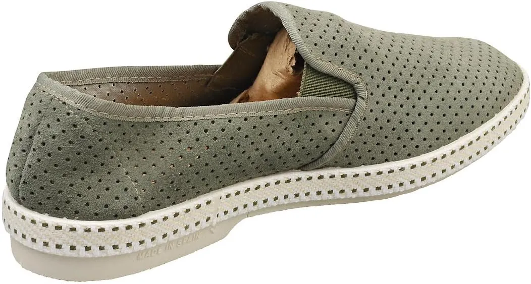 Rivieras Classic Mens Espadrille Shoes in Khaki
