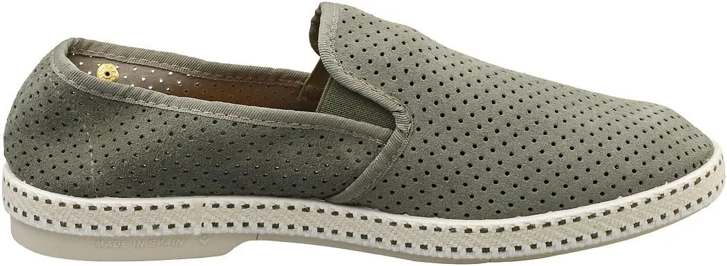 Rivieras Classic Mens Espadrille Shoes in Khaki