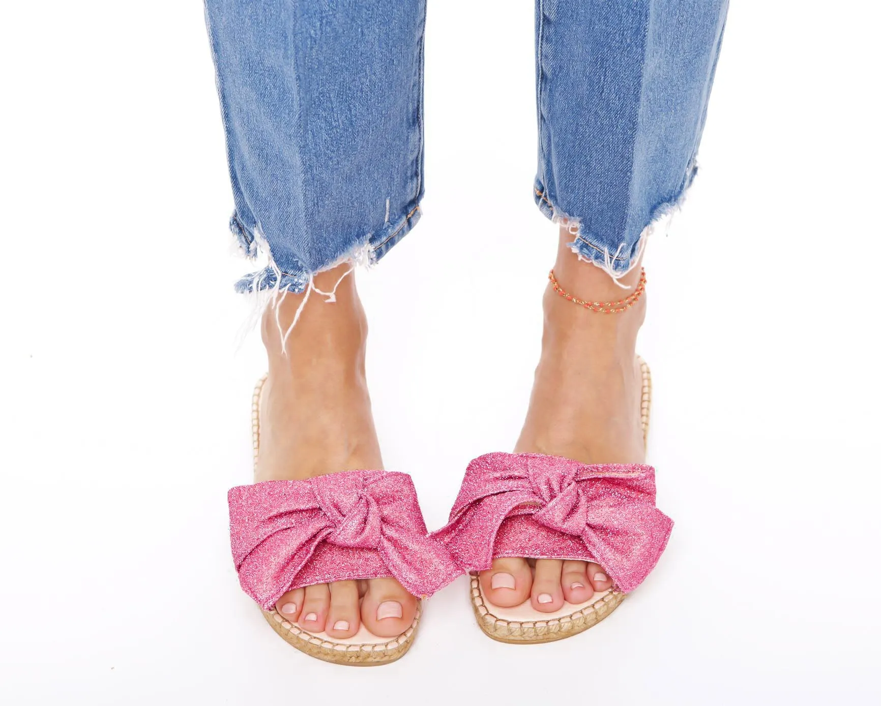 Rose Angeles Los - Connected - Bow with Flat Sandals Flash sale