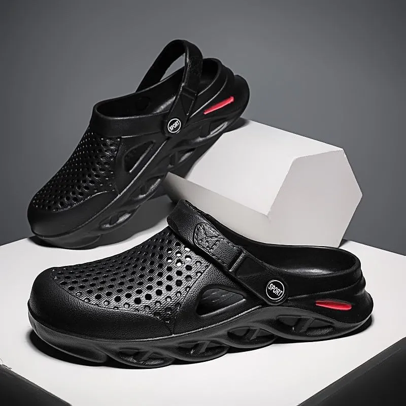 SECHRITE Clogs for Men Slip on Rubber Clogs Summer Water Shoes Gardening Shoes