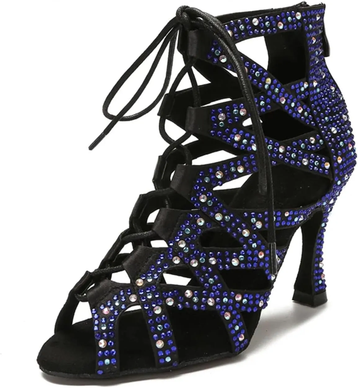 Sexy Belly Dance Boots - Rhinestone Pole/Tango Party Heels (9CM/3.54")
