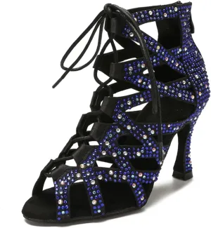 Sexy Belly Dance Boots - Rhinestone Pole/Tango Party Heels (9CM/3.54")