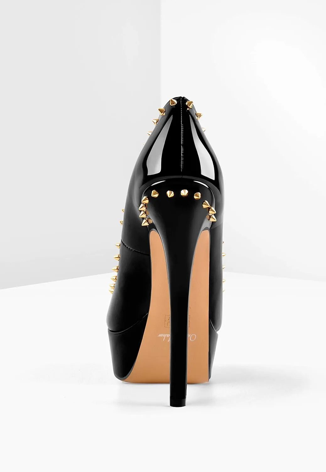 sexytag Women's Platform Heels Peep Toe Pumps Slip On High Stiletto Heels