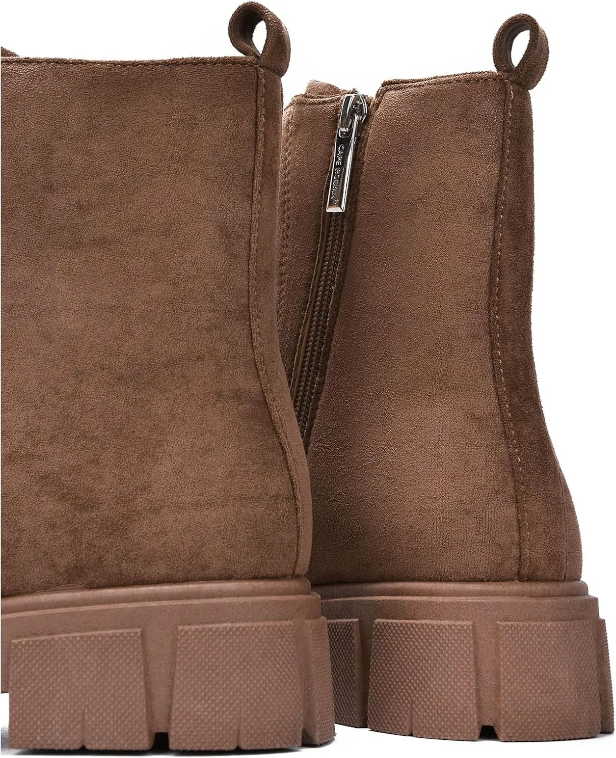 Shanda Suede 7-Hole Platform Lug Booties (Shanda)