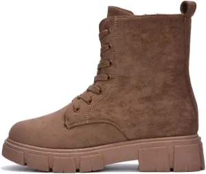 Shanda Suede 7-Hole Platform Lug Booties (Shanda)