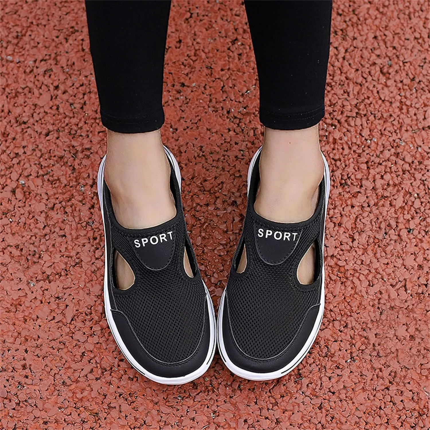 Slip On Mules for Women Men Lightweight Open Back Closed Toe Walking Shoes Summer Breathable Comfort Slides Slippers Indoor Outdoor Unisex