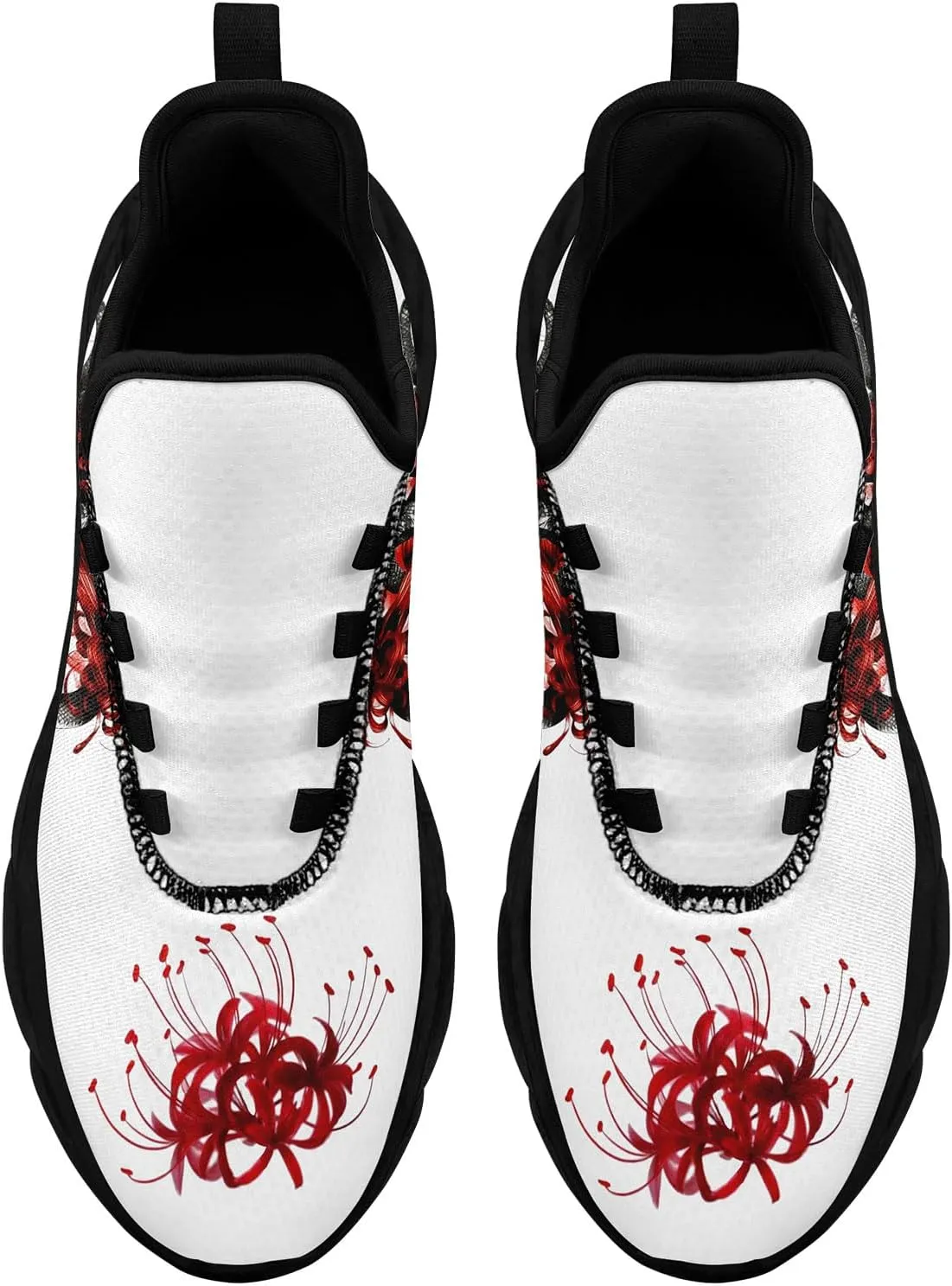 Snake Fashion Sneakers Running Shoes Comfortable Cushioned Walking Shoes for Women Men