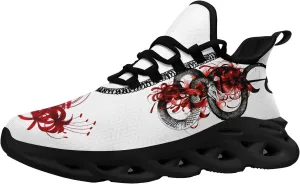Snake Fashion Sneakers Running Shoes Comfortable Cushioned Walking Shoes for Women Men