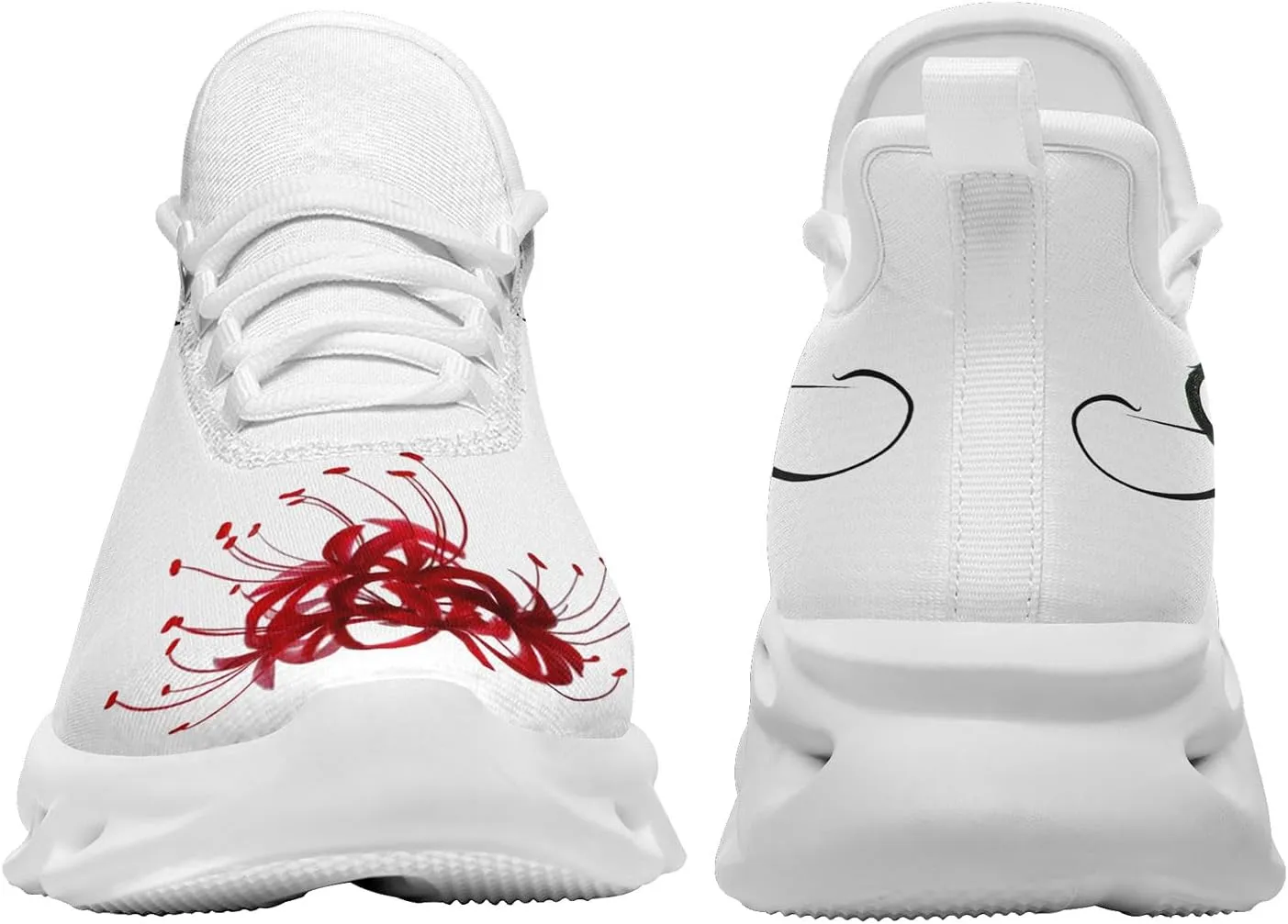 Snake Fashion Sneakers Running Shoes Comfortable Cushioned Walking Shoes for Women Men