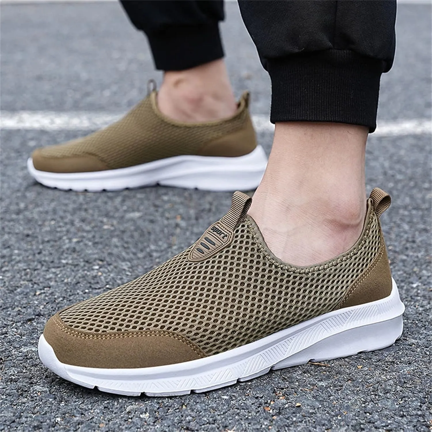 Sneakers for Women Walking Shoes Non Slip Lightweight Slip On Shoes Women Comfort Slip On Shoes Casual Wedge Sneakers White Tennis Shoe Loafers Dress Shoe