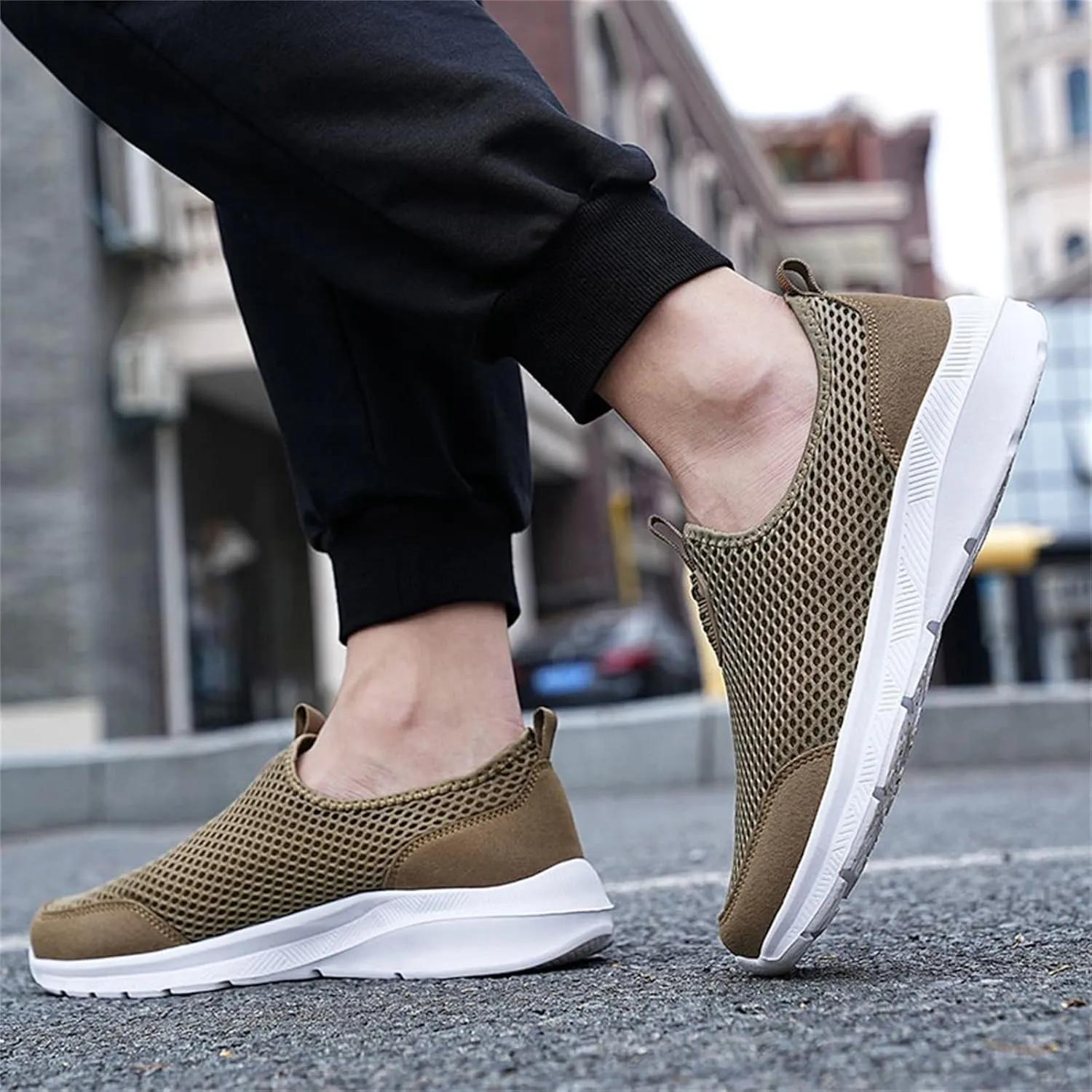 Sneakers for Women Walking Shoes Non Slip Lightweight Slip On Shoes Women Comfort Slip On Shoes Casual Wedge Sneakers White Tennis Shoe Loafers Dress Shoe