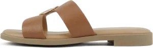 Soda “Flash” ~ Women Square Toe Ornamented H-Band Slip-On Sandals