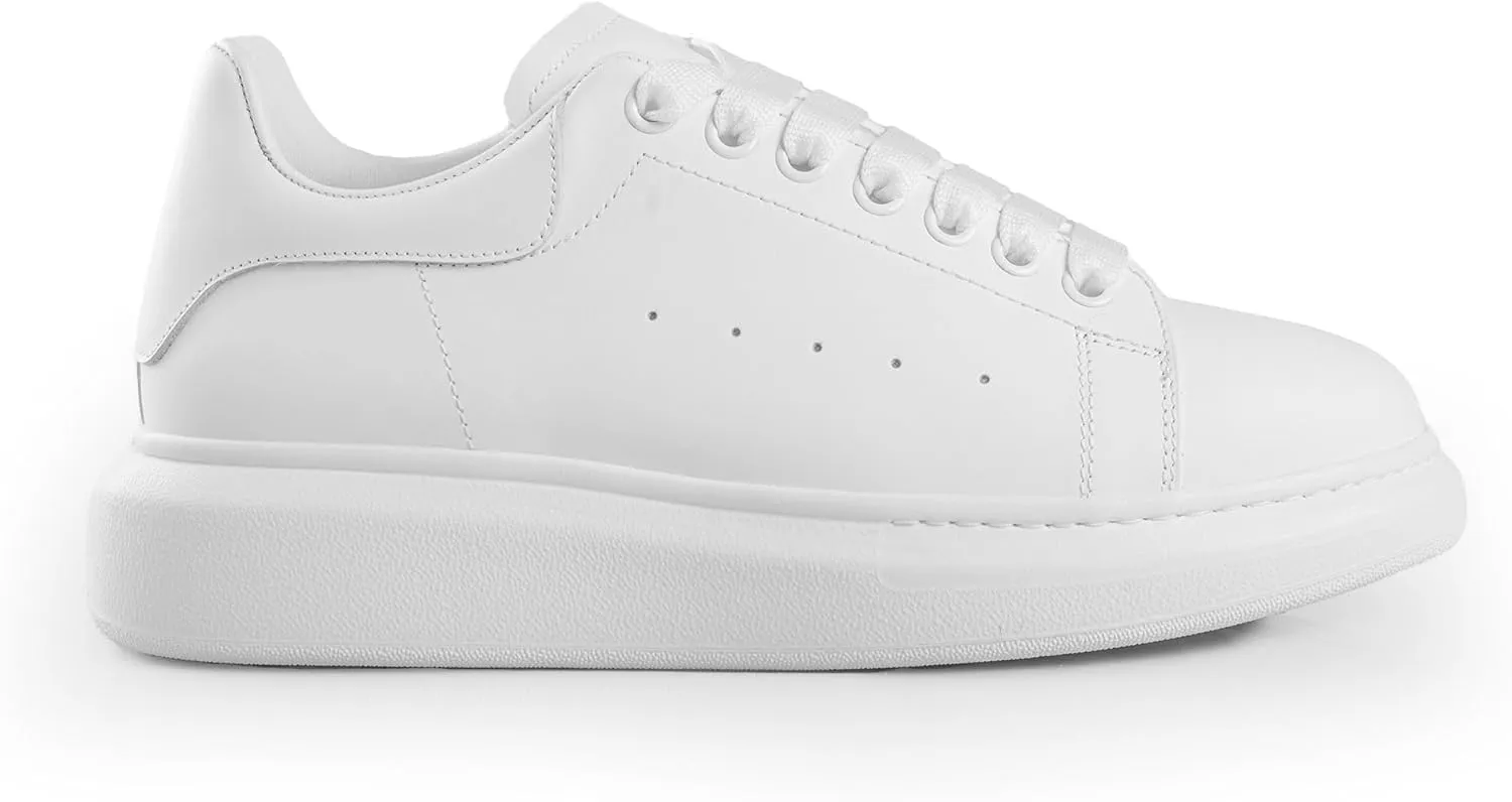 SOLL Queen Men's Sneakers | Leather Perforated Oversized Thick Sole