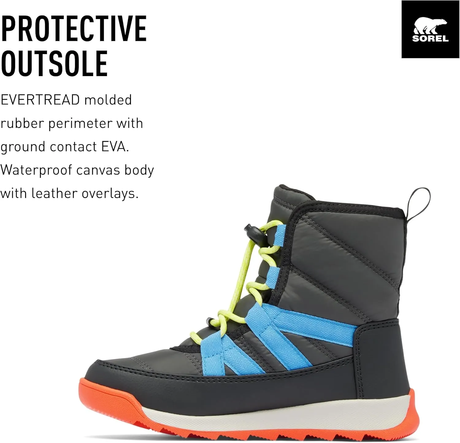 SOREL Children's Whitney ll Plus Lace Waterproof Boot