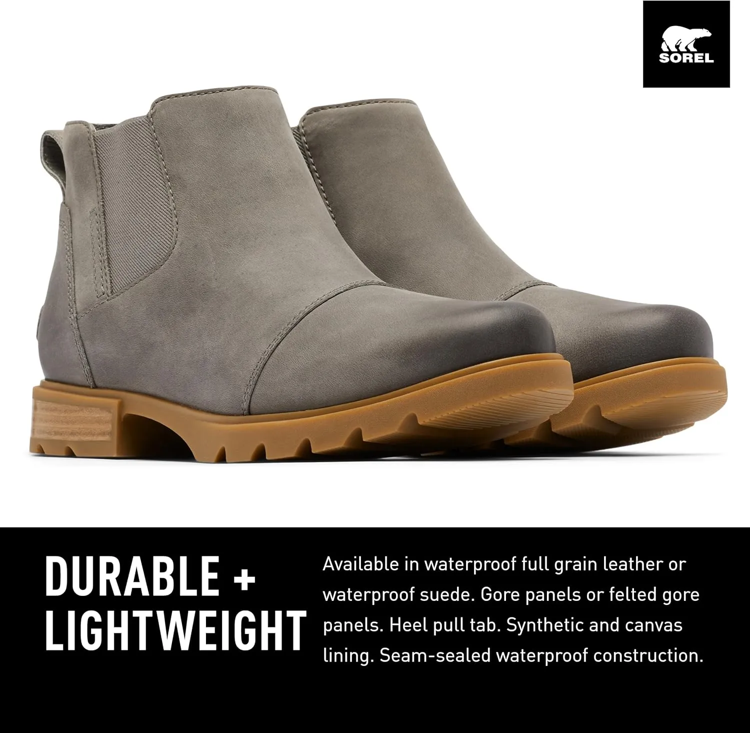 SOREL Women's Emelie lll Chelsea Waterproof Boot