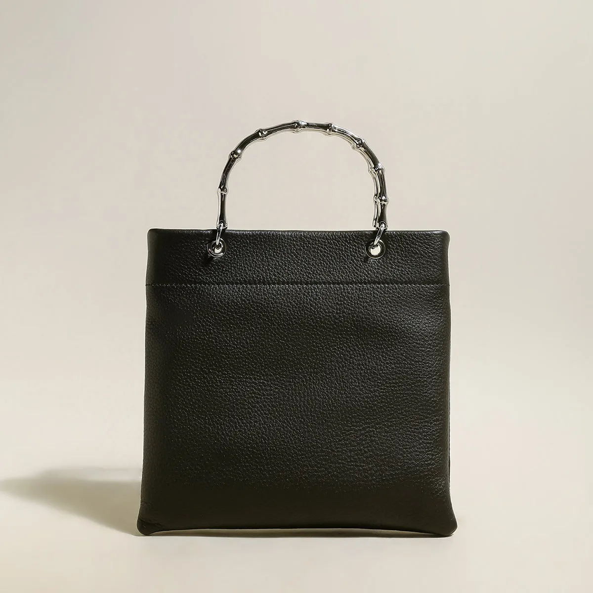 Square Extensive collection Minimalistic Technologically advanced Handle Top Structured Bag