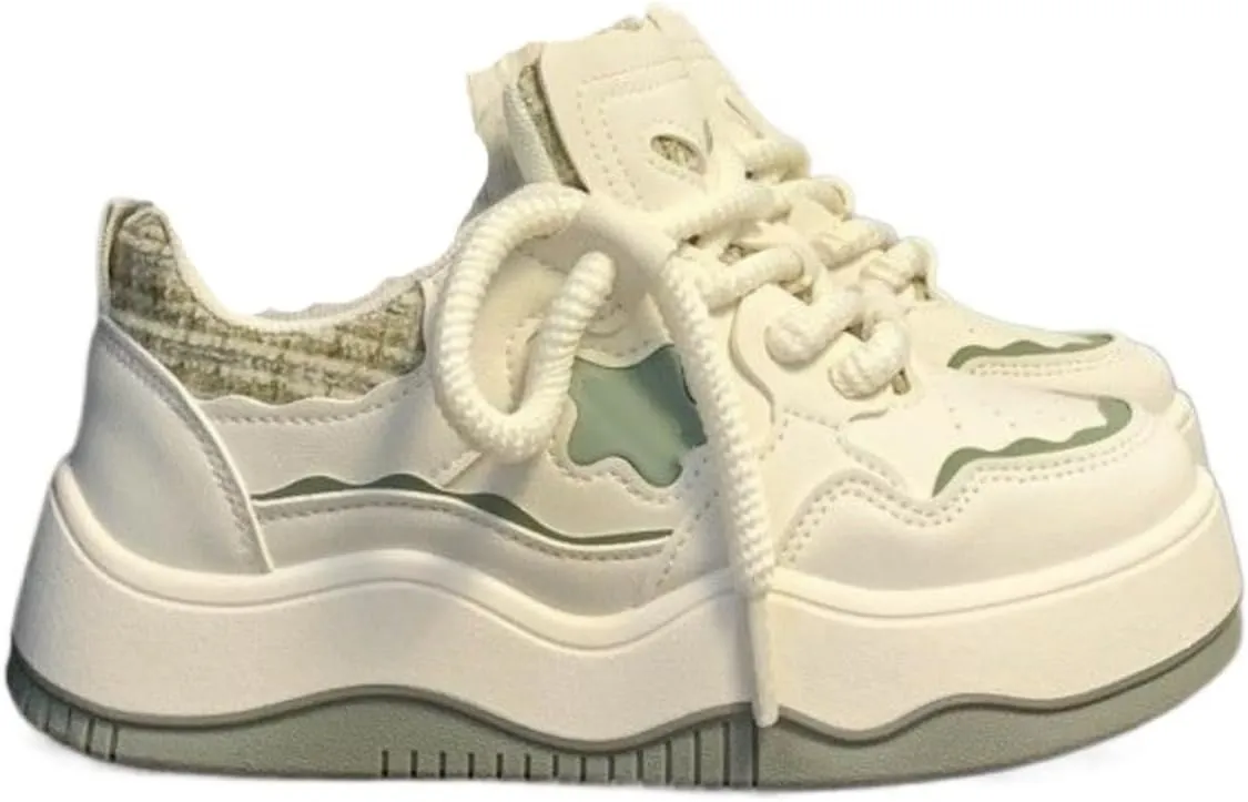 Star Platform Shoes, Cute Sneakers for Women Walking Outdoor, Thick Soled Shoes, Stylish Casual Shoes for Sports