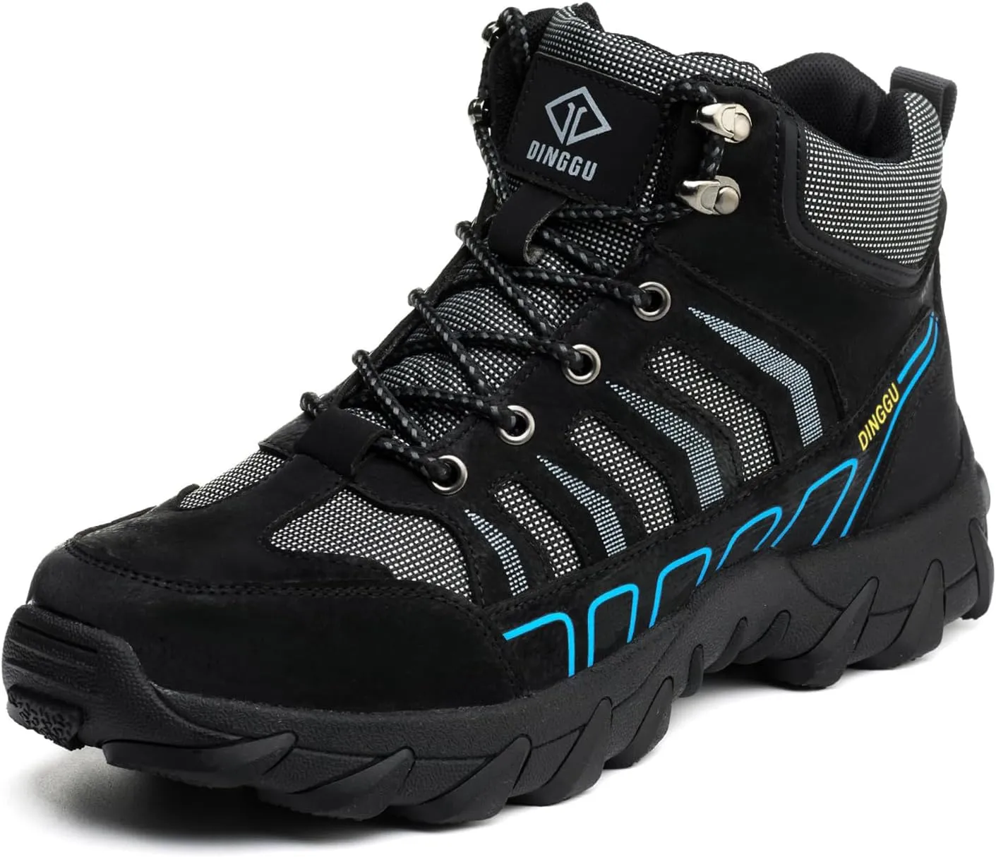 Steel Toe Work Boots for Men Safety Mens Work Boots Comfortable Slip Resistant Composite Toe Construction Shoes