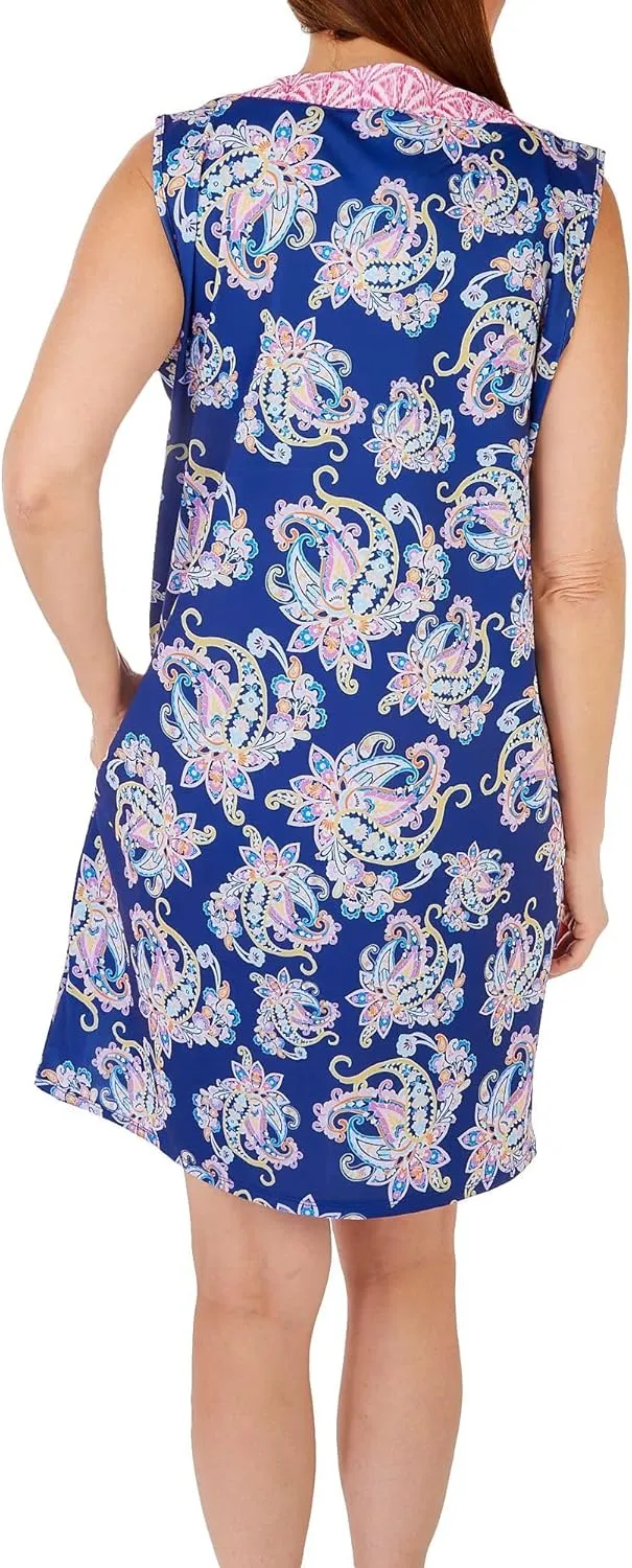 Stella Parker Women's UPF Summer Casual Lightweight Travel Outfit, Resort Wear Sundress for Beach, Vacation and Easter Dress