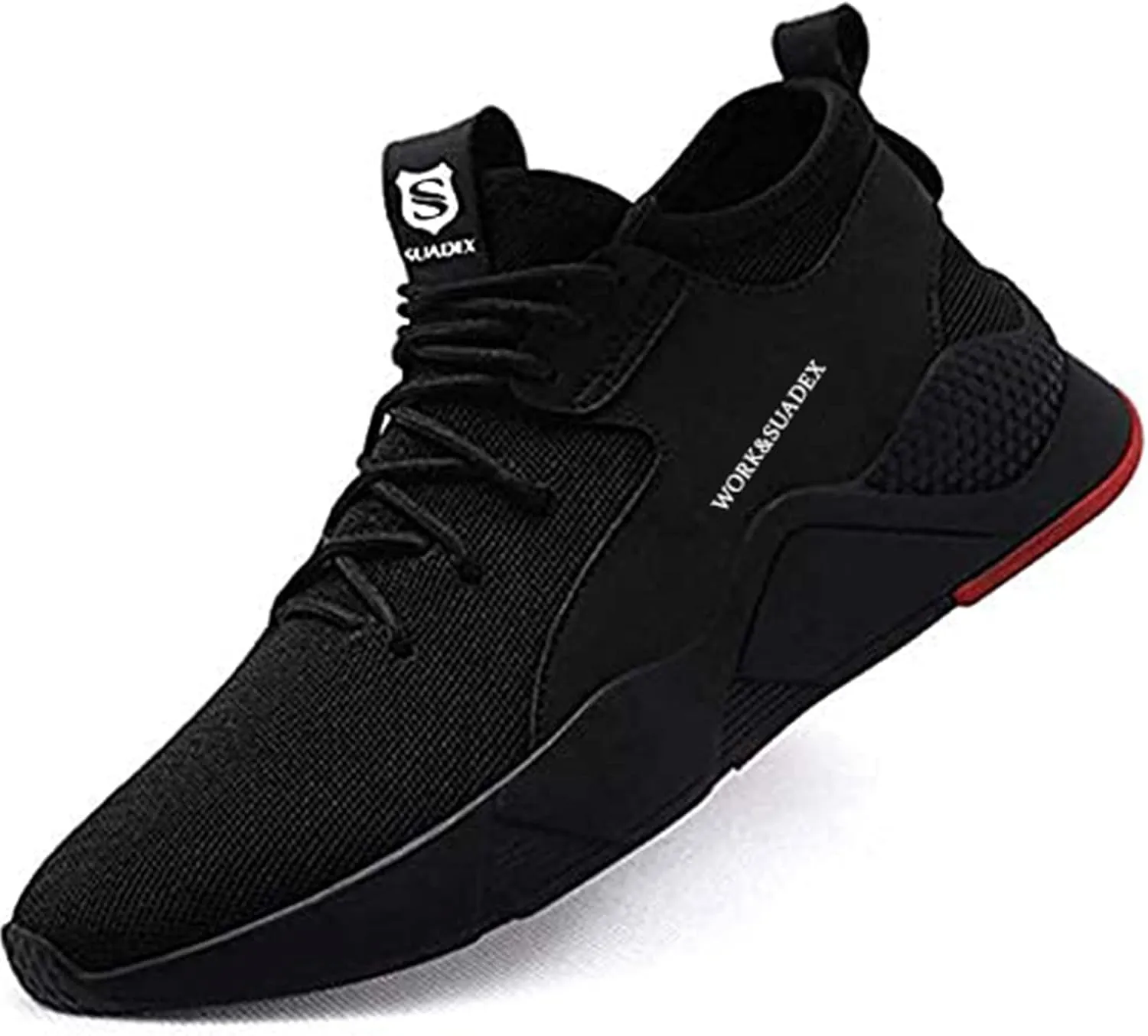SUADEX Steel Toe Shoes for Men Women Indestructible Steel Toe Sneakers Lightweight Work Safety Shoes Puncture Proof Composite Toe