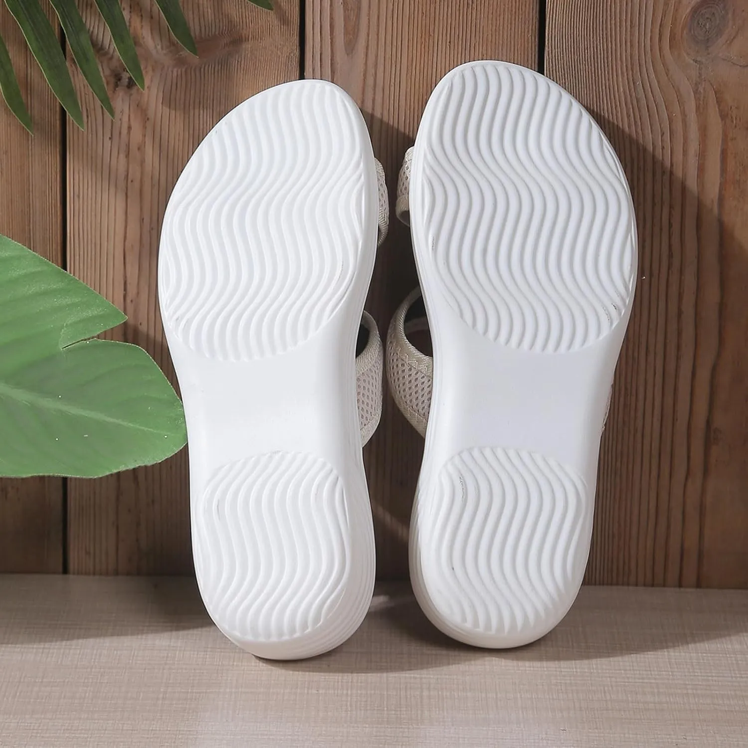 SuanlaTDS Women's Orthopedic Sandals Wedge 2025 Dressy Summer Crisscross Open Toe Slip-on Comfortable Slides Slippers Platform Low Wedges Heel Thick Sole Outdoor Walking Slide Sandal