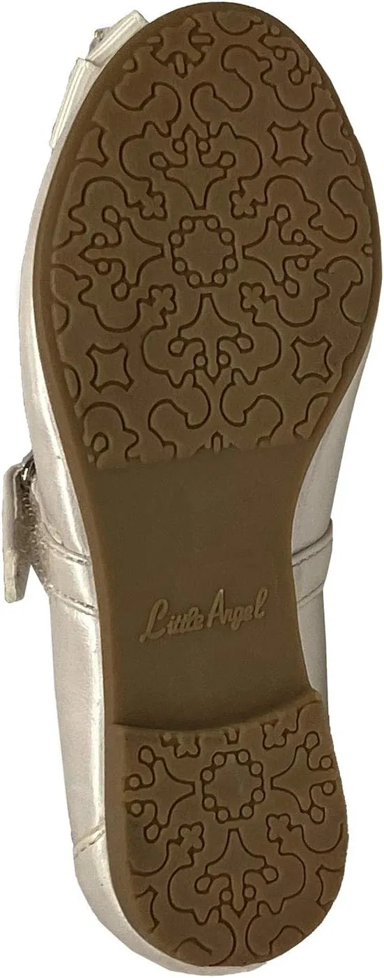 Swea Pea & Lilli Girls Flats with Pearl Bow
