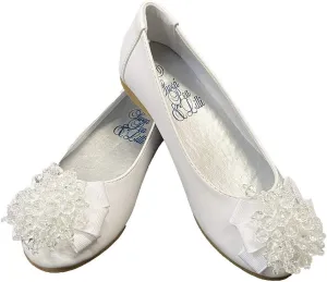 Swea Pea & Lilli Girls Flats with Pearl Bow