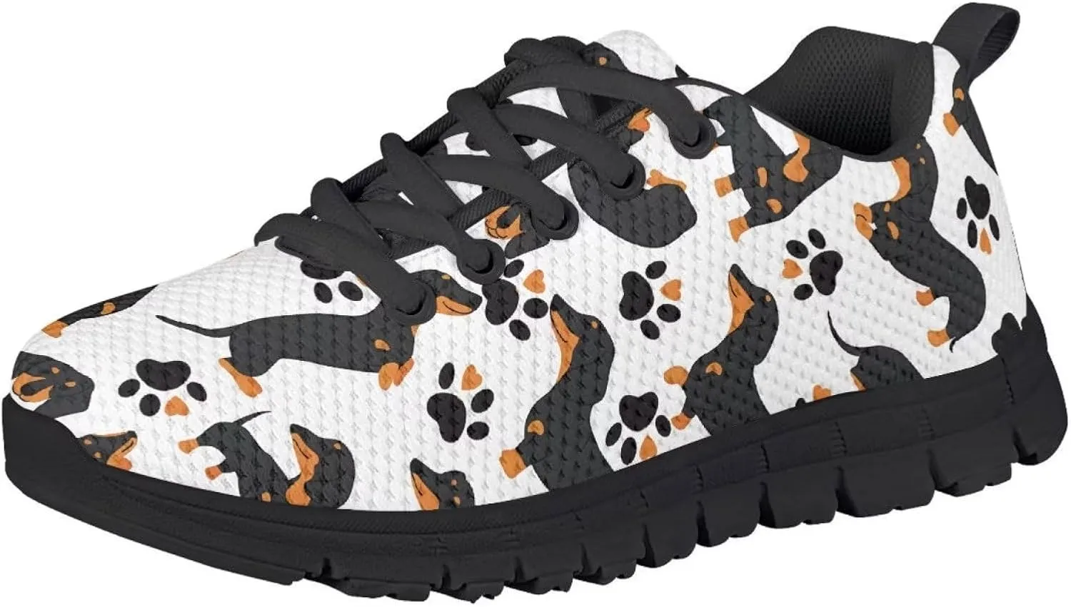 SYtrade Girls Athletic Shoes Kid's Lace-up Running Shoe Black Sole