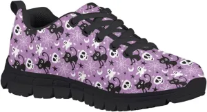 SYtrade Girls Athletic Shoes Kid's Lace-up Running Shoe Black Sole