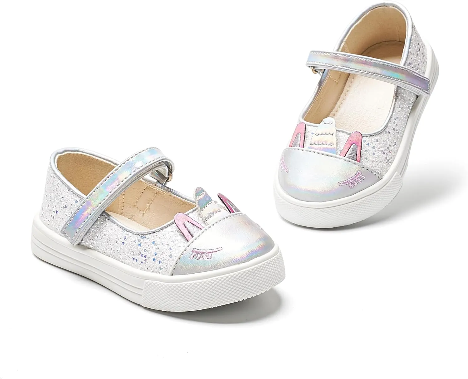 THEE BRON Toddler Shoes Girls Glitter Fashion Sneakers Sparkly Sequin Casual Shoes