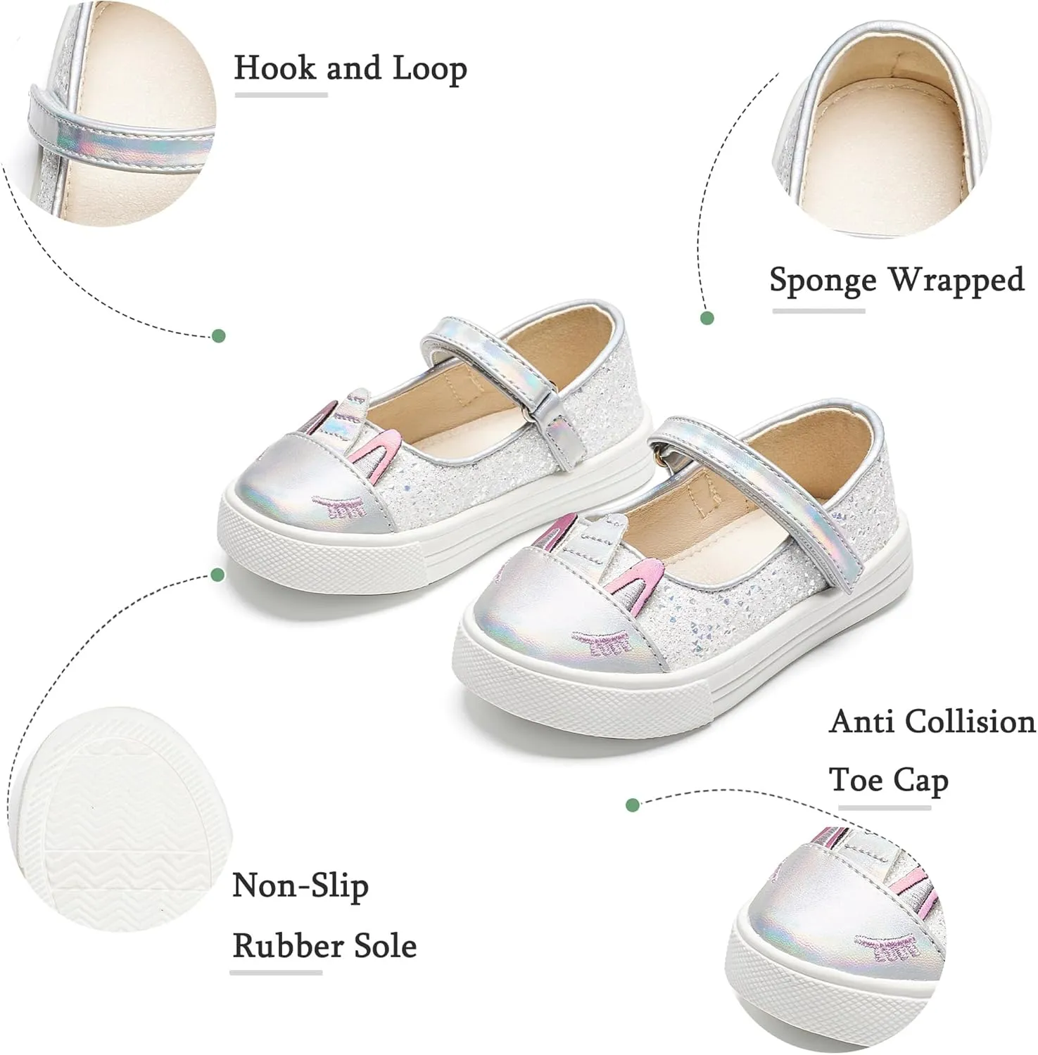 THEE BRON Toddler Shoes Girls Glitter Fashion Sneakers Sparkly Sequin Casual Shoes