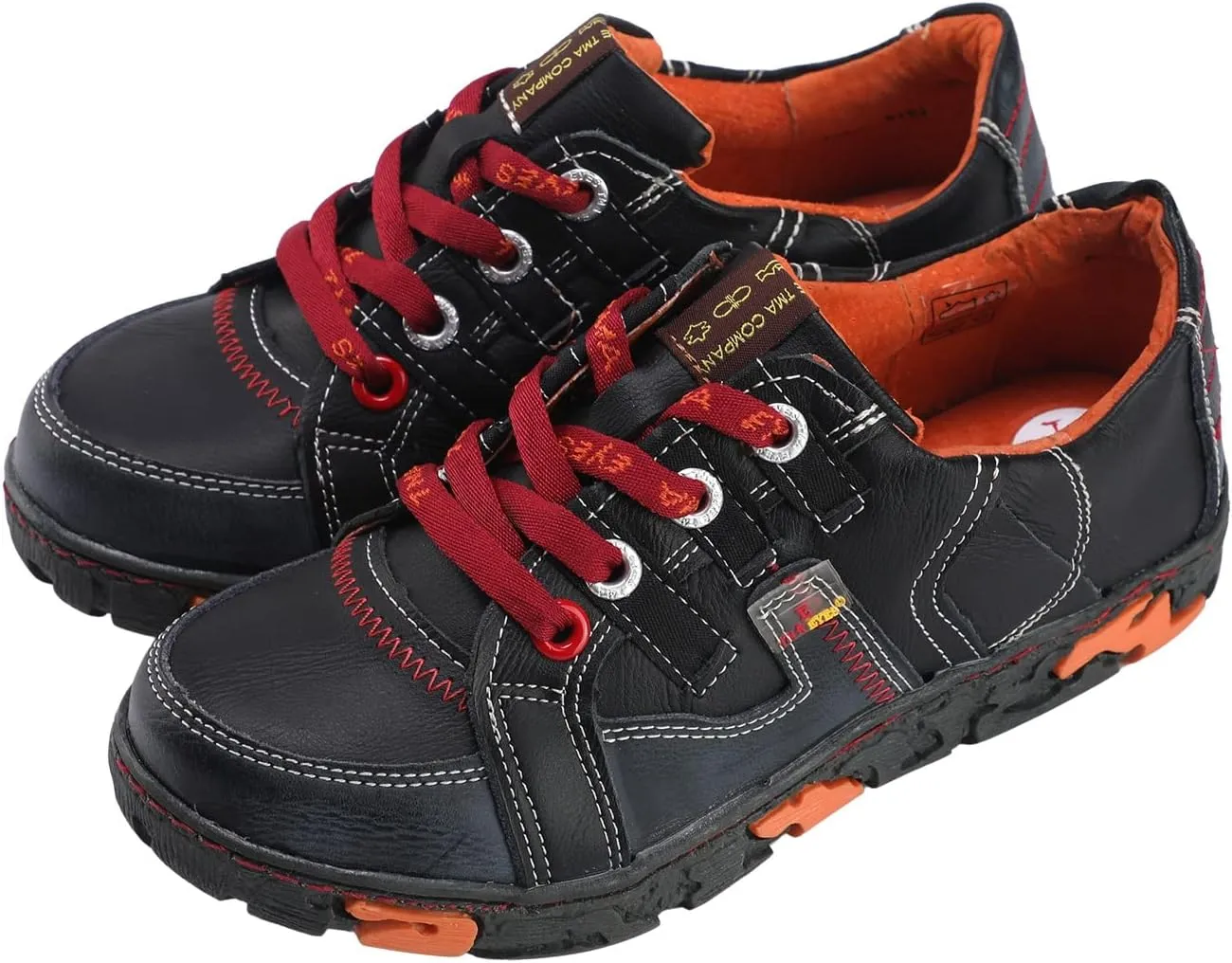 TMA EYES Women's Slip On Genuine Leather Sneakers,Anti Slip and wear-Resistant, Casual Everyday Shoes