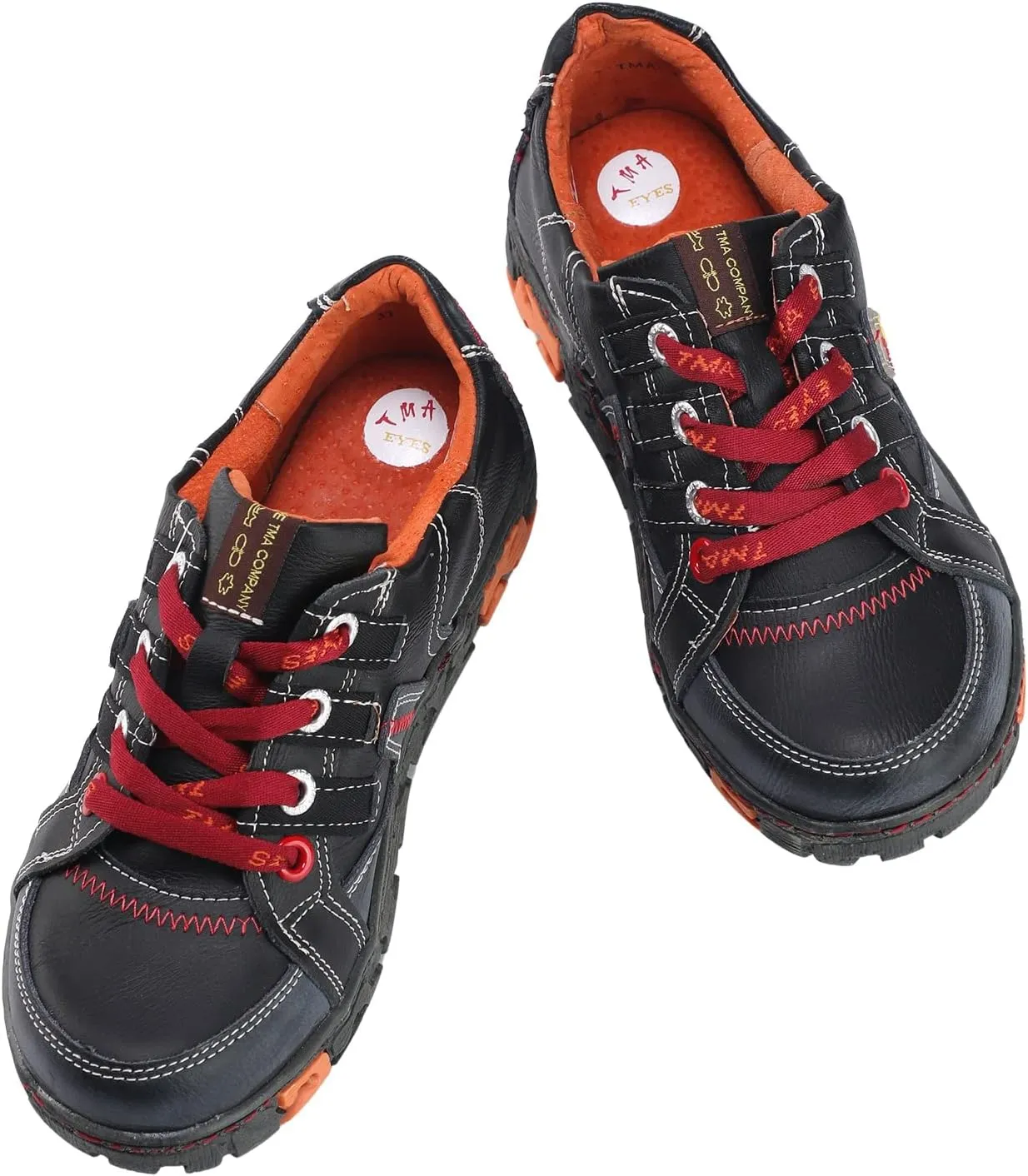 TMA EYES Women's Slip On Genuine Leather Sneakers,Anti Slip and wear-Resistant, Casual Everyday Shoes