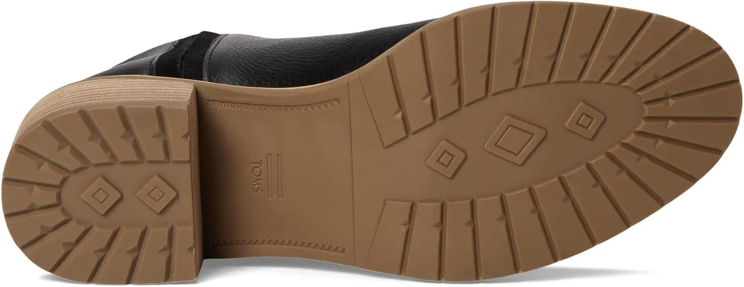 TOMS Womens Hailey Round Toe Pull On Casual Boots Ankle Low Heel 1-2" - Brown
