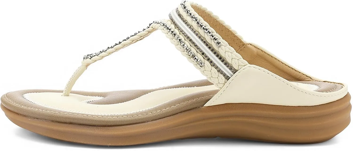 UBFEN Womens Slides Walking Sandals Comfortable Platform Slip On Dressy Summer