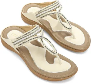 UBFEN Womens Slides Walking Sandals Comfortable Platform Slip On Dressy Summer