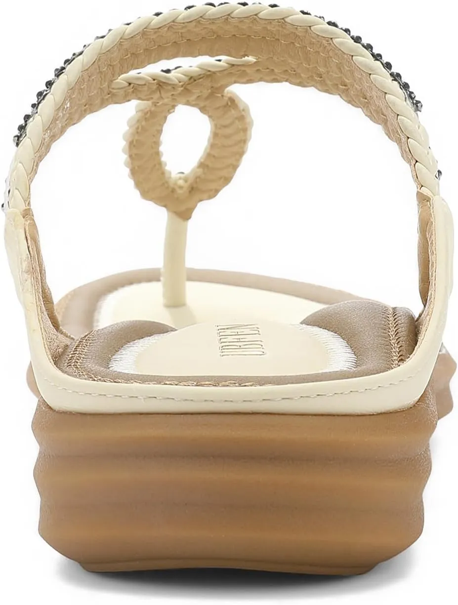 UBFEN Womens Slides Walking Sandals Comfortable Platform Slip On Dressy Summer