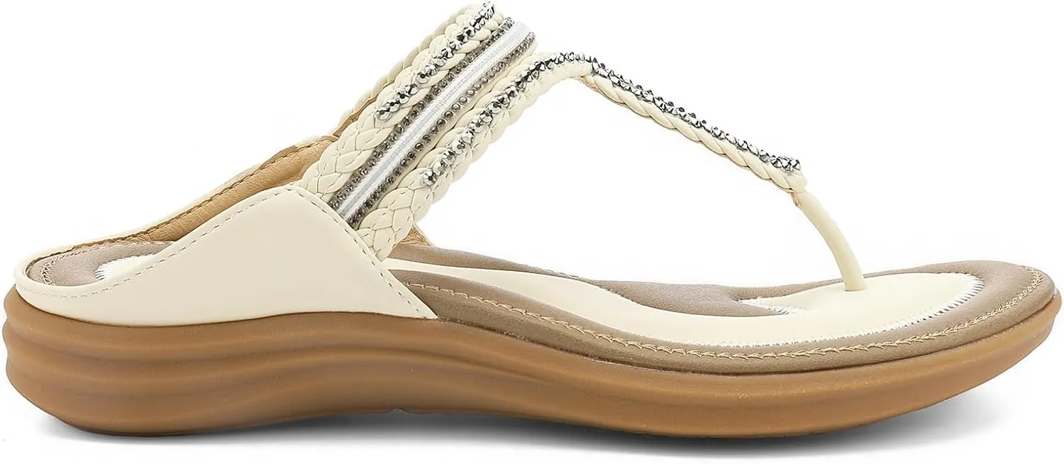 UBFEN Womens Slides Walking Sandals Comfortable Platform Slip On Dressy Summer