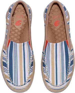 UIN Men's Espadrilles Slip OnsLightweight Walking Casual Loafers Comfortable Art Painted Travel Shoes Marbella Series