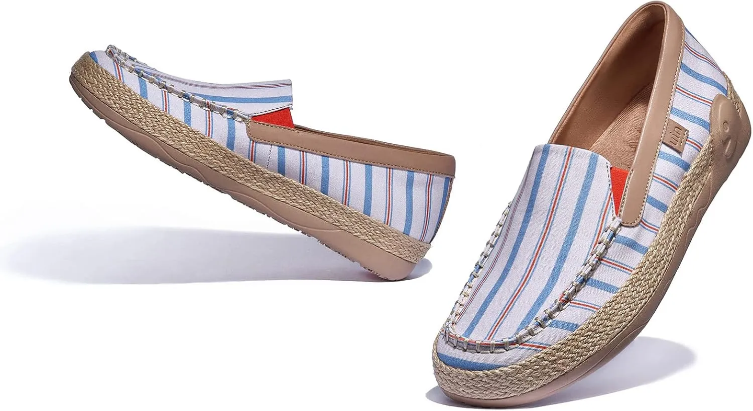 UIN Women's Espadrilles Slip On Lightweight Walking Casual Loafers Comfortable Art Painted Travel Shoes Marbella Series