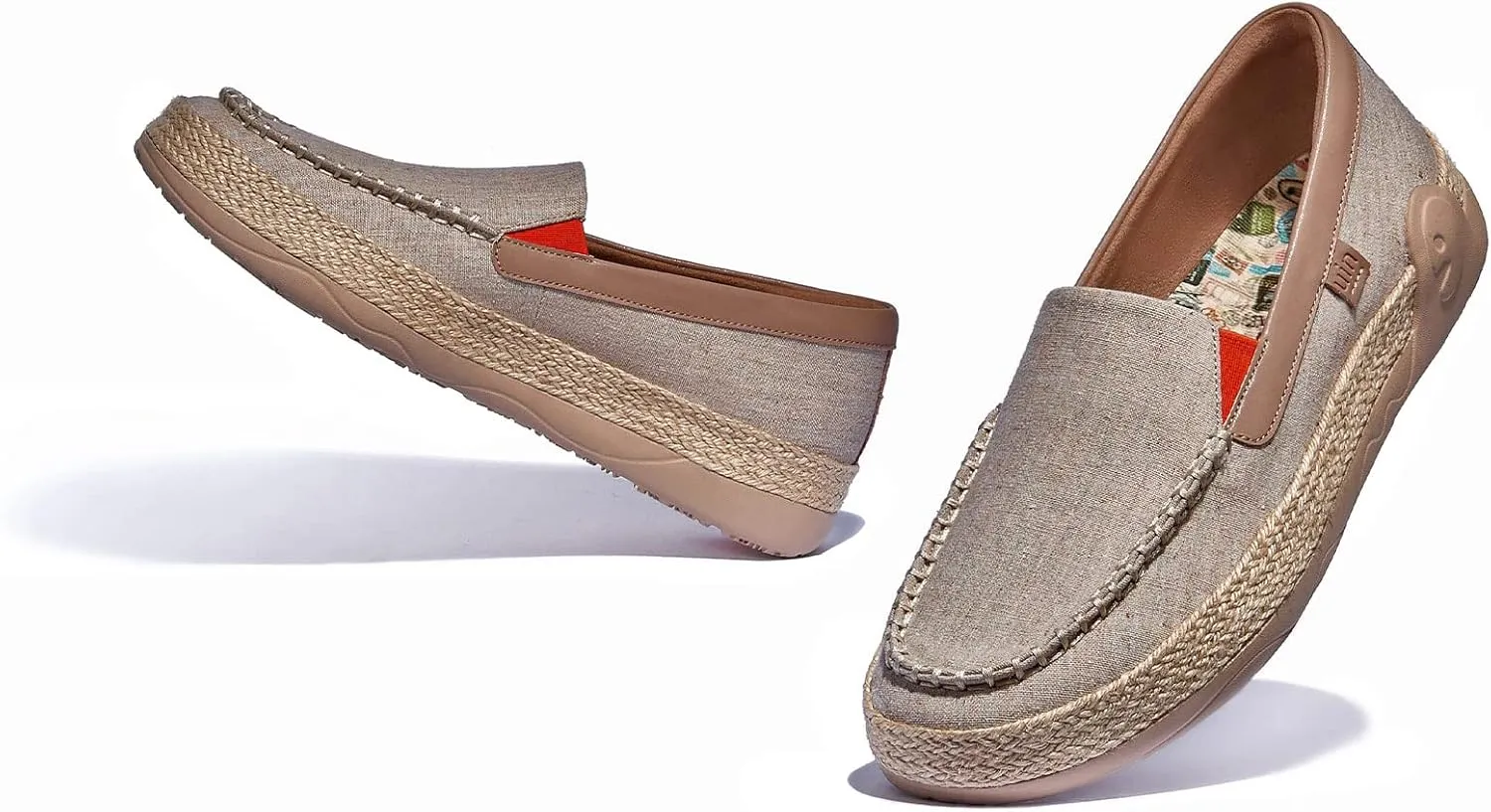 UIN Women's Espadrilles Slip On Lightweight Walking Casual Loafers Comfortable Art Painted Travel Shoes Marbella Series