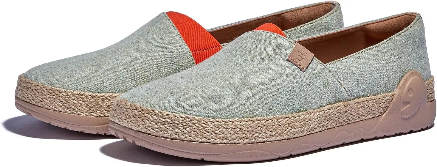 UIN Women's Espadrilles Slip On Lightweight Walking Casual Loafers Comfortable Art Painted Travel Shoes Marbella Series