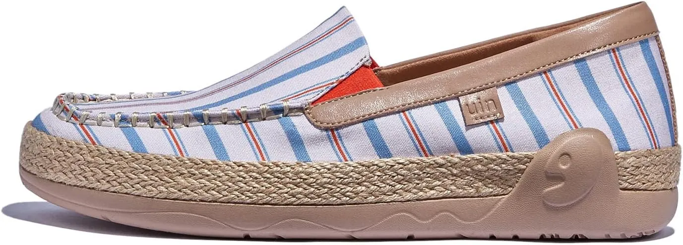 UIN Women's Espadrilles Slip On Lightweight Walking Casual Loafers Comfortable Art Painted Travel Shoes Marbella Series
